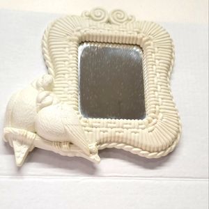 Homco Lovebirds Plastic Mirror